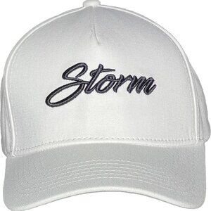 Storm A-Frame Snapback Hat Adjustable Baseball Cap Stylish Design White